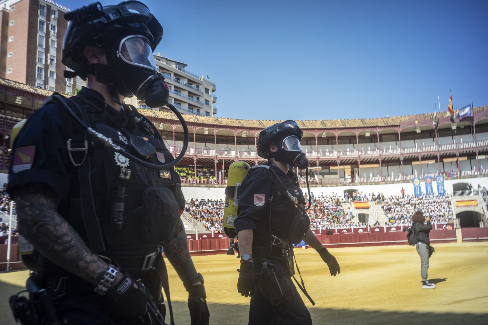 Exhibición de la Policía Nacional