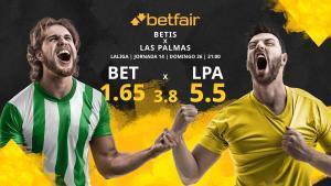 Real Betis Balompié vs. UD Las Palmas: horario, TV, estadísticas, clasificación y pronósticos