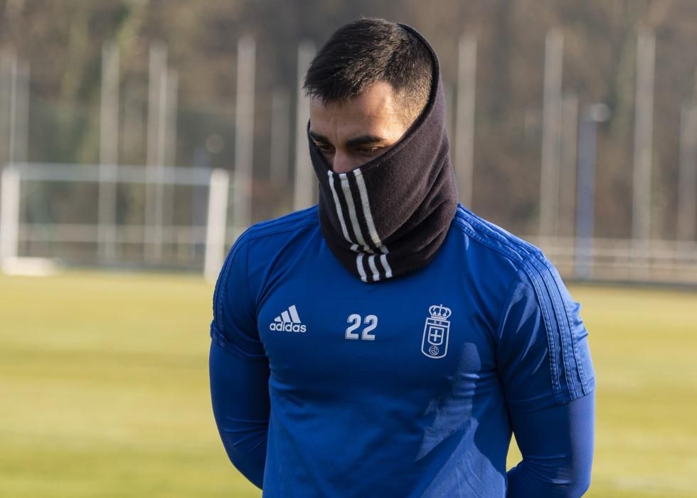 Entrenamiento del Real Oviedo en El Requexón