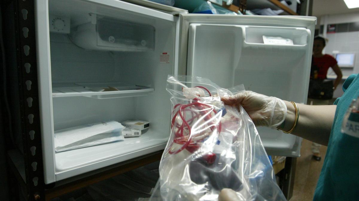 Almacenaje de sangre de cordón umbilical en un hospital valenciano.