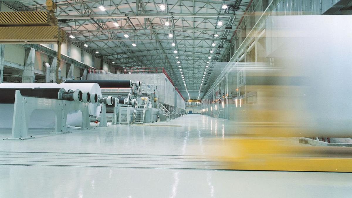 Interior del complejoindustrial de Navigatoren Figueira da Foz.  / TNC