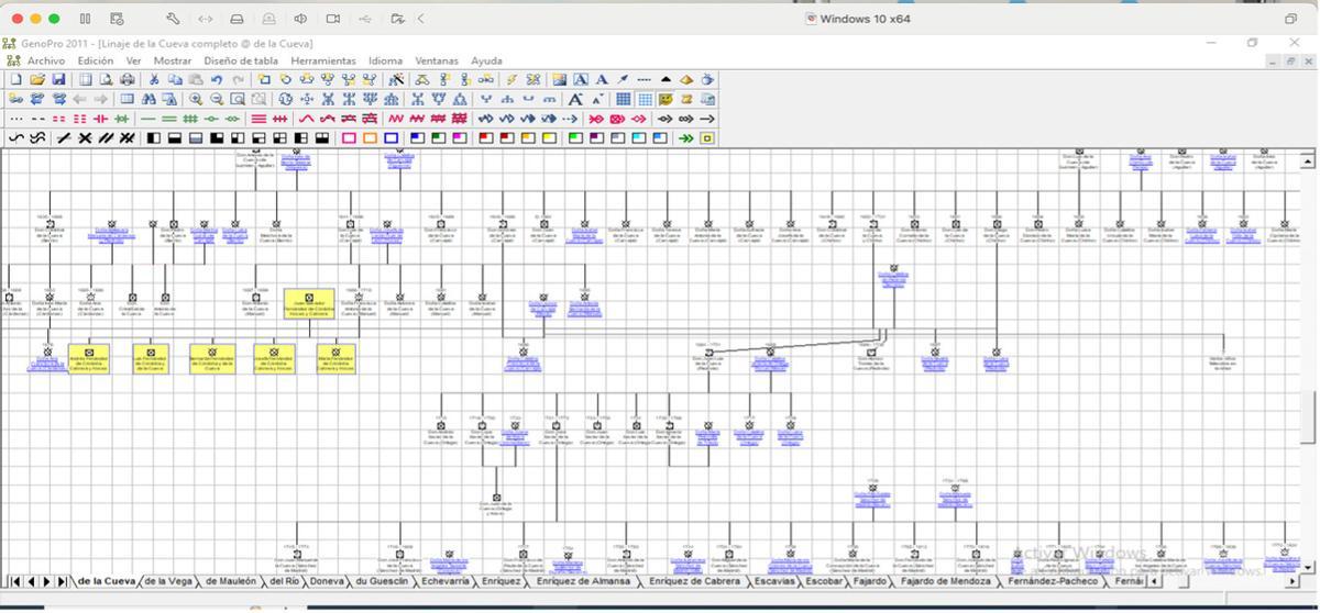 Base de datos genealógica de la nobleza española elaborada por Cralos Mejías y Raúl Molina