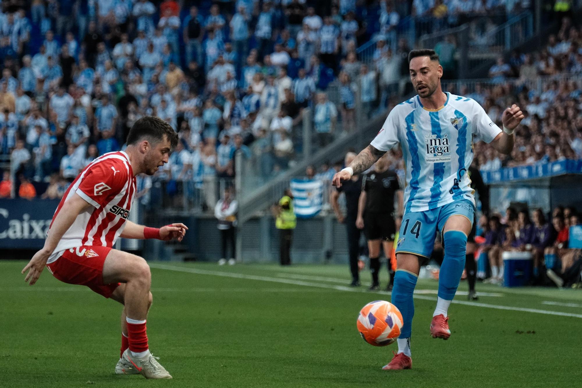 Málaga CF - Sporting. Jornada 40, Liga Hypermotion
