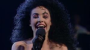 Nina, durante su actuación en Eurovisión 1989.