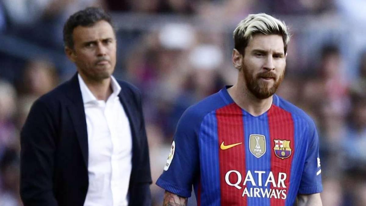 Luis Enrique tuvo momentos de tensión con Messi