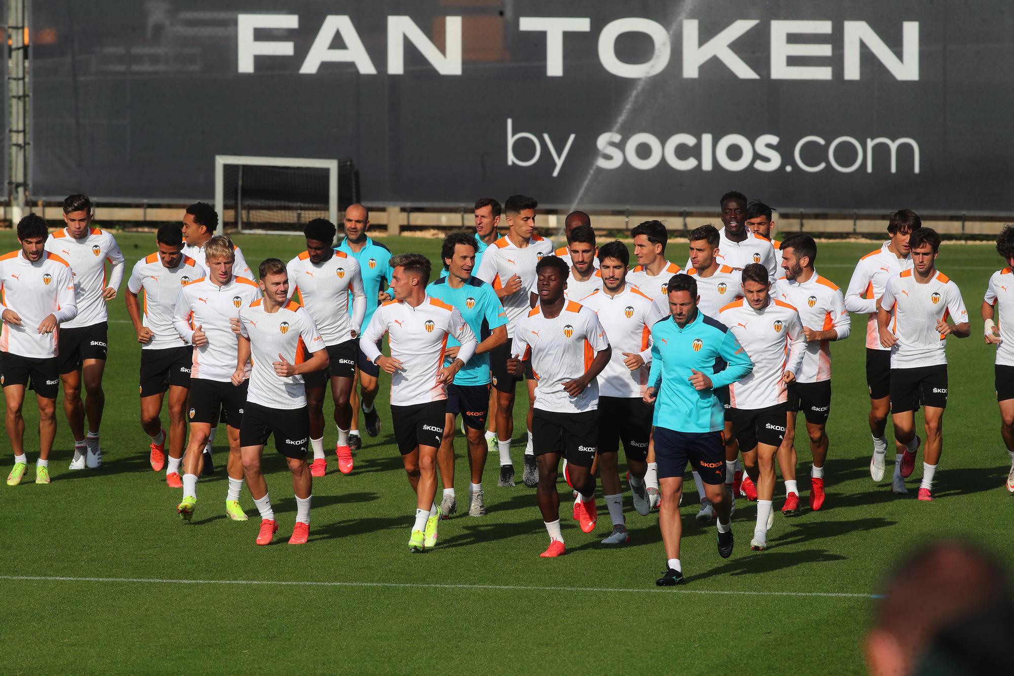 Así ha sido el entrenamiento de hoy del Valencia CF