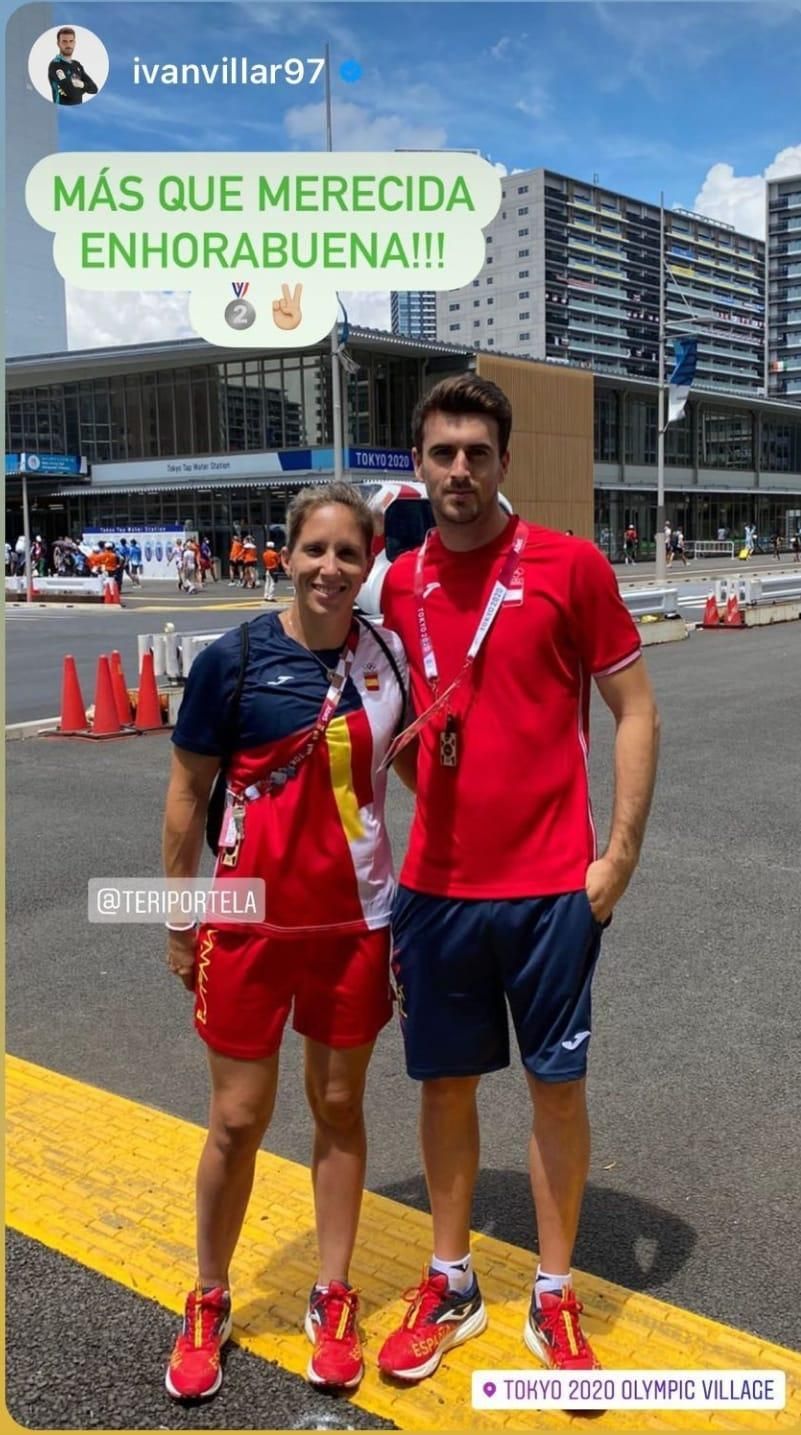 La felicitación de Iván Villar a su paisana en Instagram.