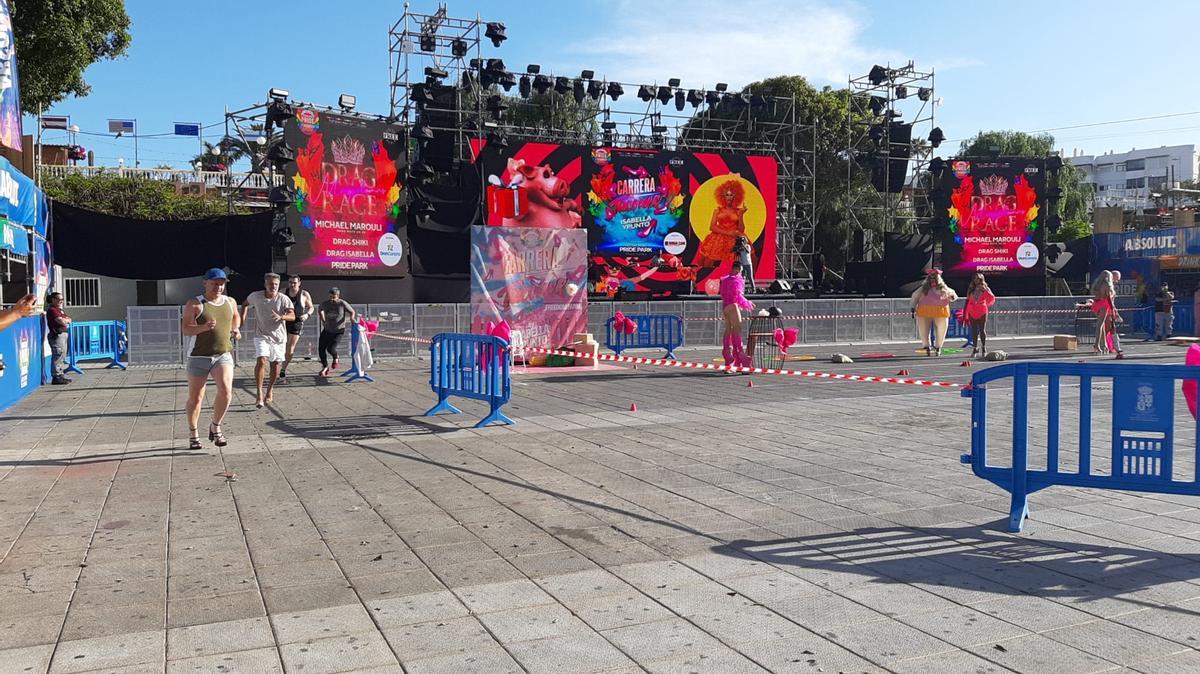 Carrera de tacones en el Pride Maspalomas 2024