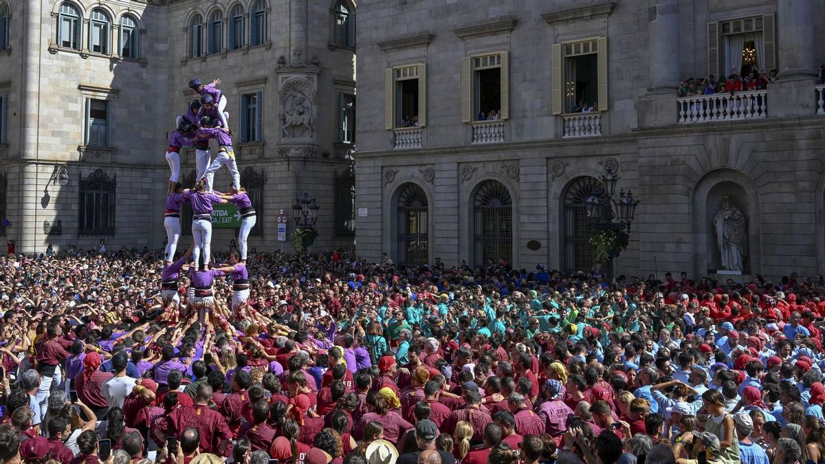 La Diada Castellera de la Mercè reúne las ocho colles de Barcelona