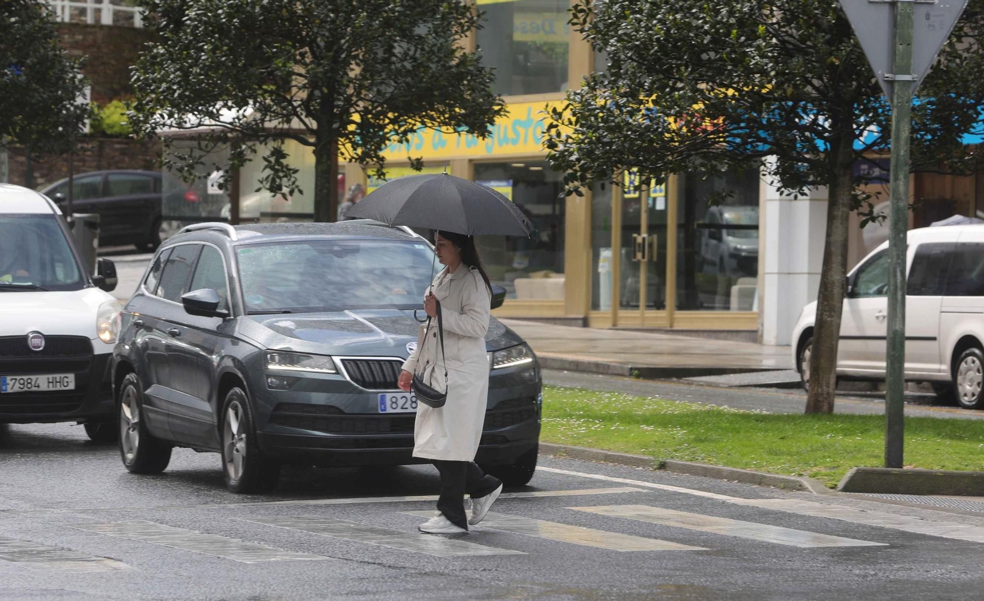 Avisos amarillos hasta el sábado por fuertes vientos y lluvia