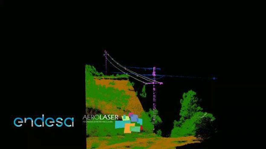 La tecnologia LIDAR ajuda els tècnics d'Endesa a millorar la seguretat elèctrica