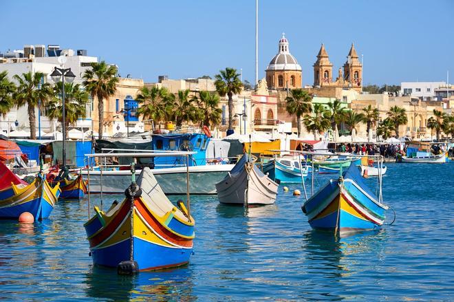 Luzzu, barcos, Malta