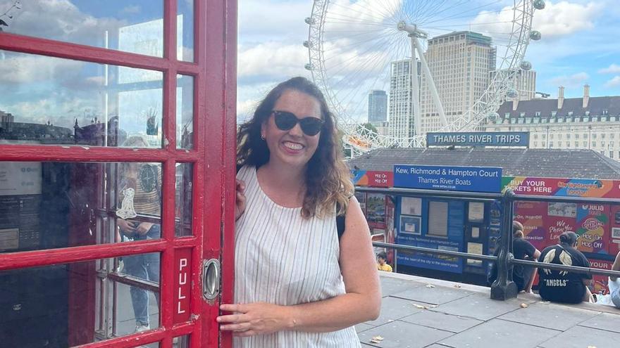 Diana Crespo Urones, de visita en Londres.