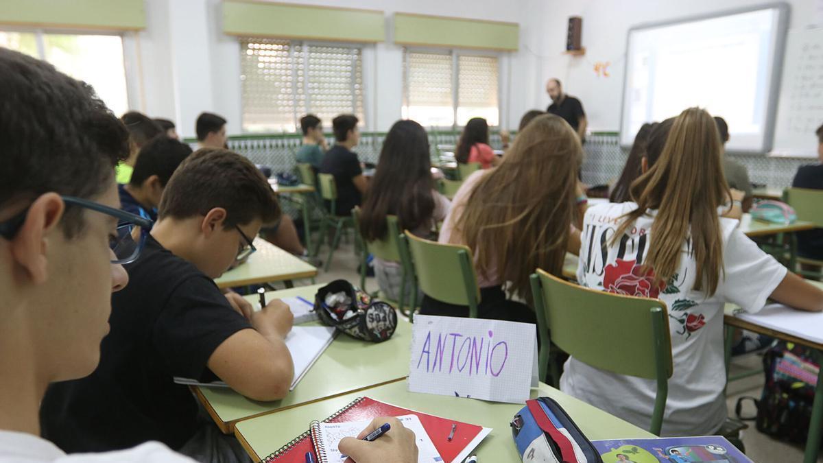 Una clase del IES Fernando de los Ríos, en una imagen de archivo