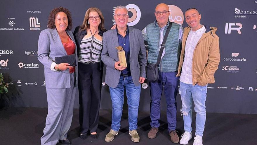 Representantes de las granjas en la gala.