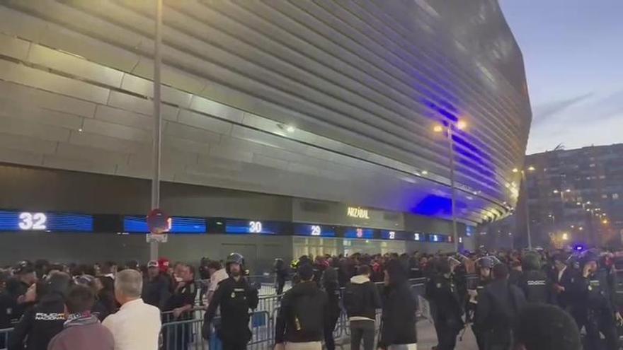 ¡Fuerte dispositivo policial para el Madrid - Benfica!