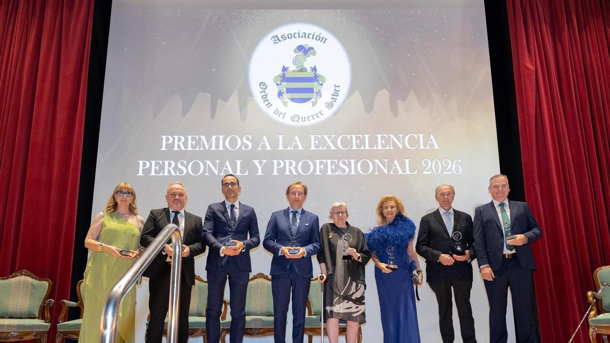 La gala de los Premios a la Excelencia Personal y Profesional 2026 de la Orden del Querer Saber, en Revista de Sociedad