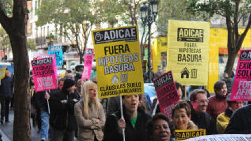 Manifestación de afectados por cláusulas suelo