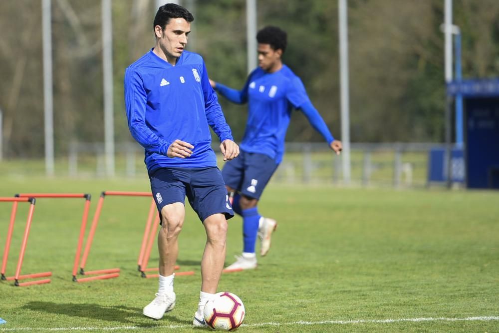 Entrenamiento del Oviedo en El Requexón