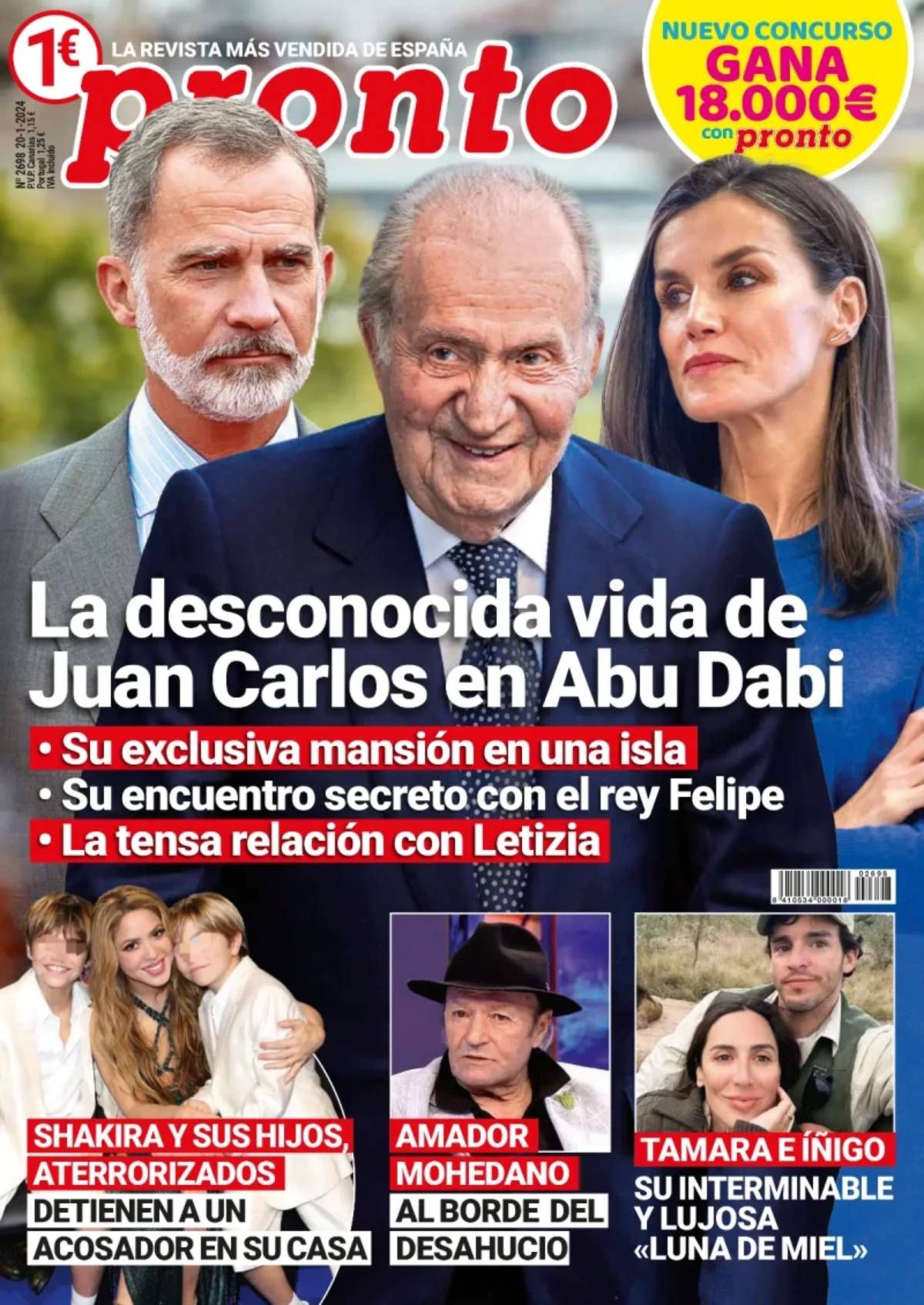 Portada revista Pronto del 15 de enero de 2023