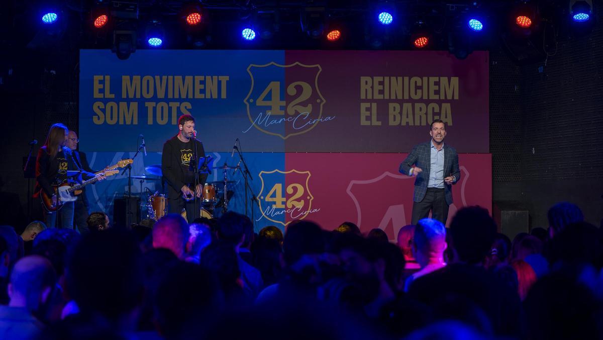 Marc Ciria, en el acto en la sala Bikini