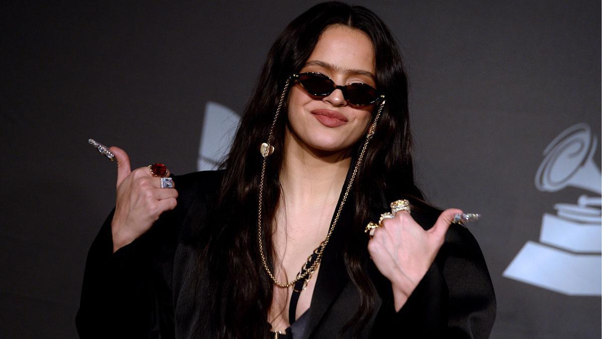 Rueda de prensa de Rosalía en los Grammy Latinos.