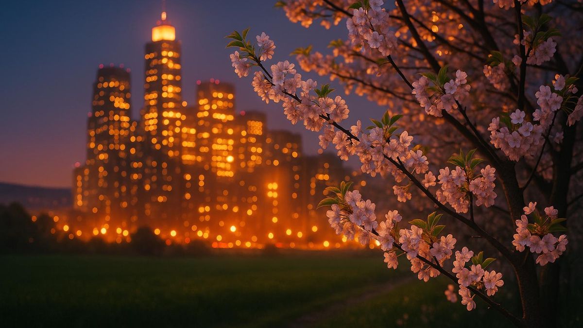 La luz artiticial de las ciudades altera los ecosistemas urbanos.