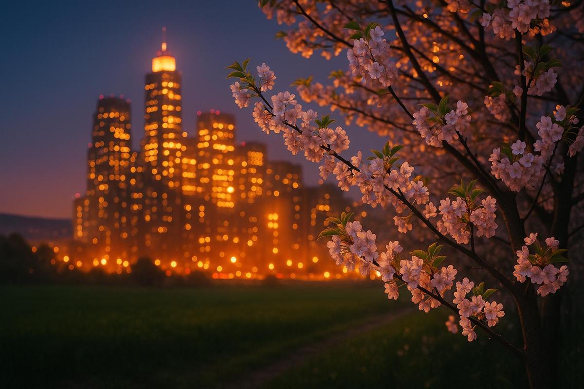 La luz artiticial de las ciudades altera los ecosistemas urbanos.