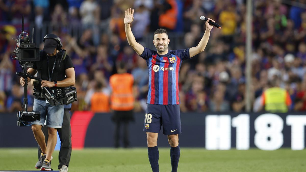 El Barcelona ha preparado un acto institucional para despedir a Jordi Alba
