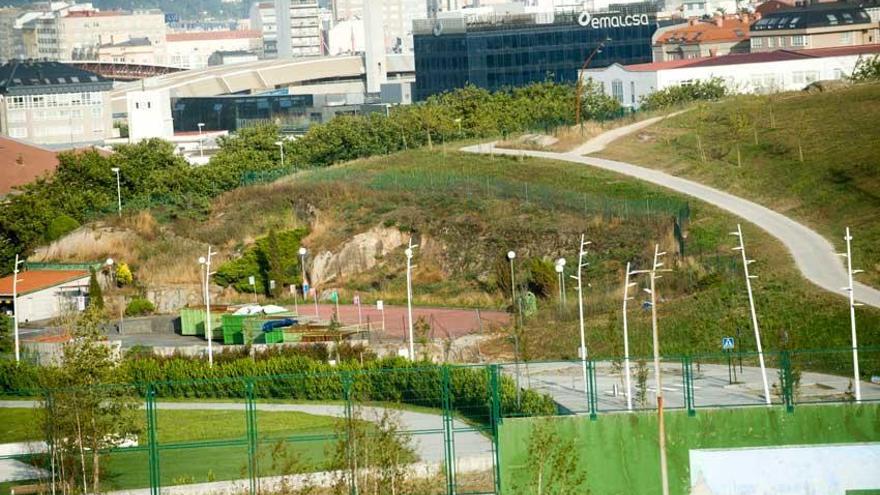 Vista del parque Adolfo Suárez.