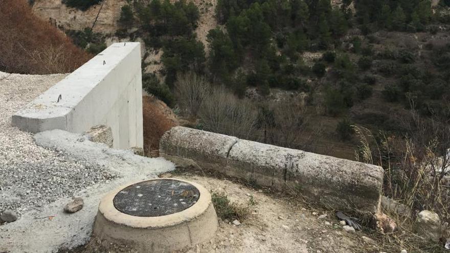 El muro reconstruido