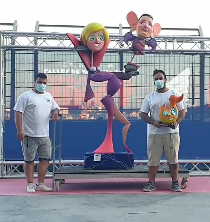 Asi se hizo el ninot de la consellera Barceló para las Fallas 2021