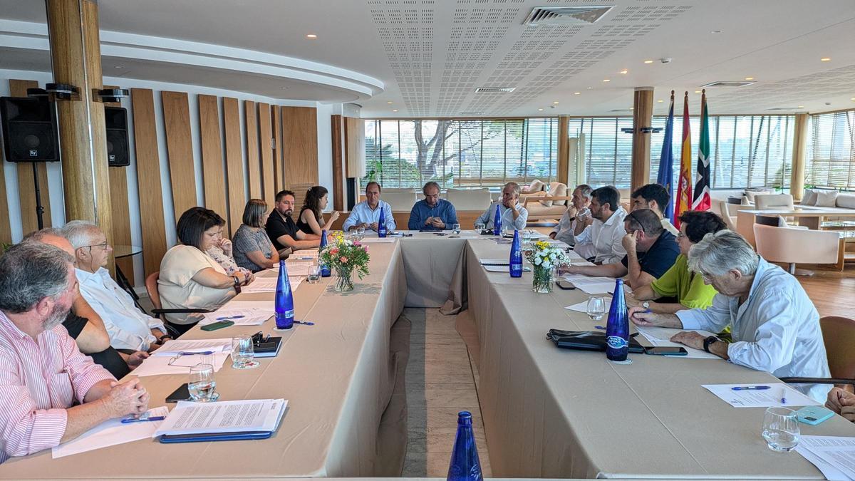 Un momento de la reunión.