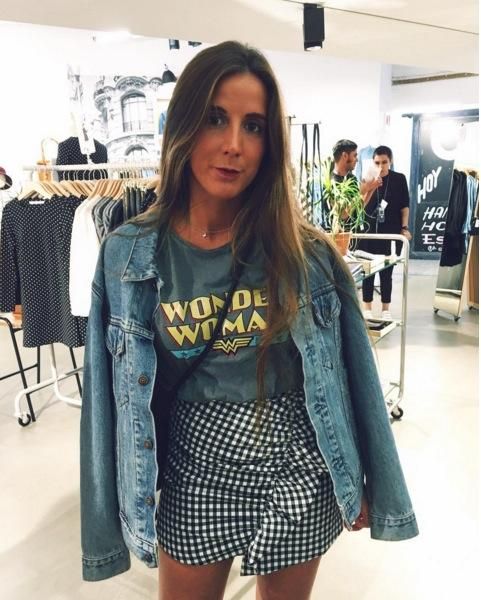 La minifalda de cuadros de Zara de Elisa Serrano