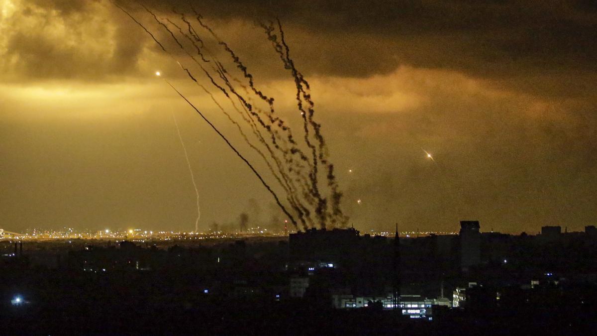 Imagen de los bombardeos sobre la Franja de Gaza.