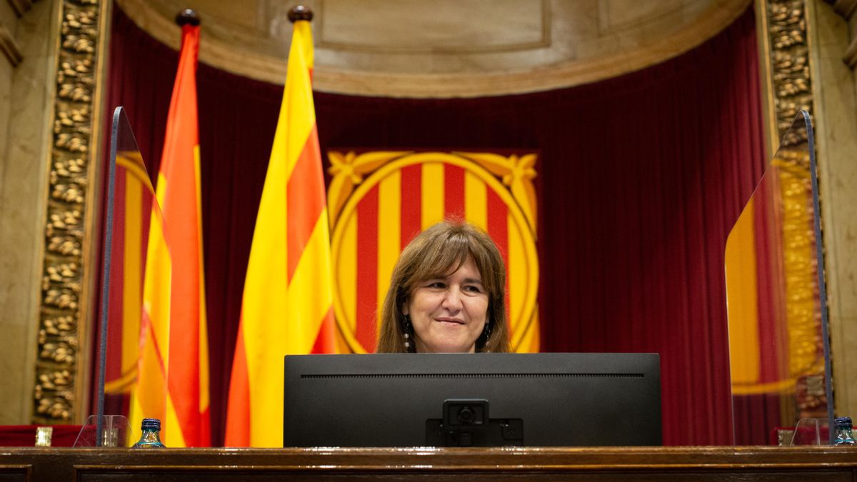 La presidenta del Parlament, Laura Borràs.