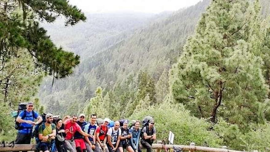 Los deportistas ourensanos en Laurisilva. // FdV