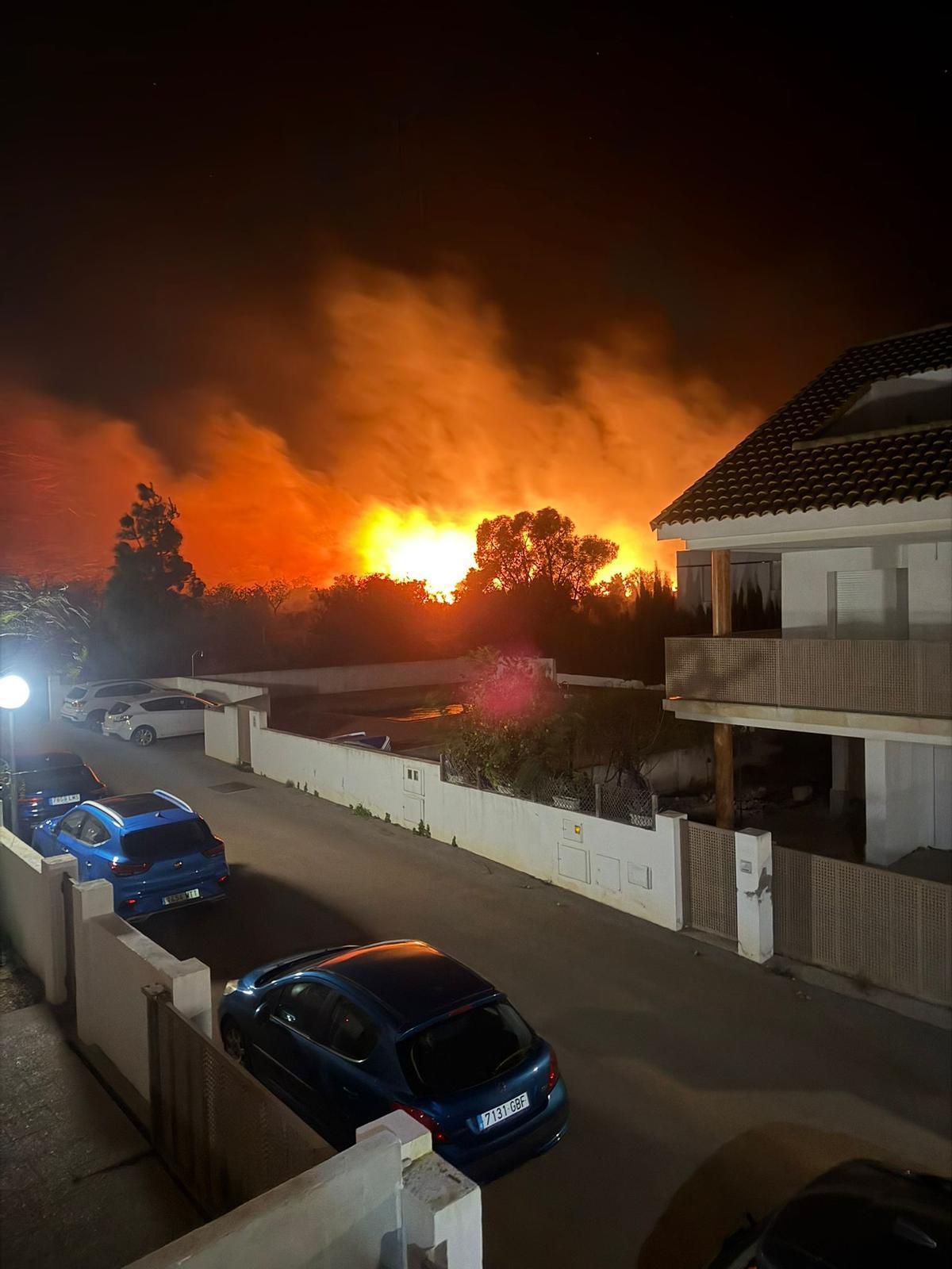 Incendio en Peñíscola