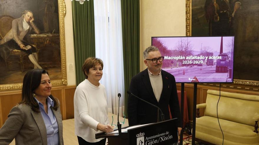 Así arranca el macroplán para "cuidar" Gijón: nuevos pavimentos para 22 calles, cuatro millones en mantenimiento viario y un arreglo especial para el paseo de Begoña