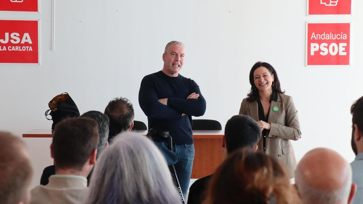 El PSOE de Córdoba jalona la cuenta atrás de su congreso con un encuentros comarcales abiertos. Antonio Granados y Rafi Crespín.