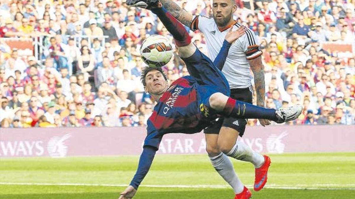 Messi cerró el marcador en el último segundo del partido, después de una tarde completa