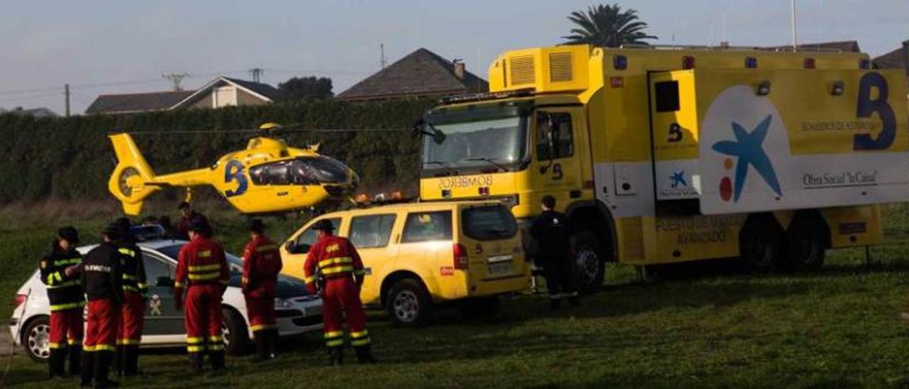 El puesto de Bomberos en La Caridad.