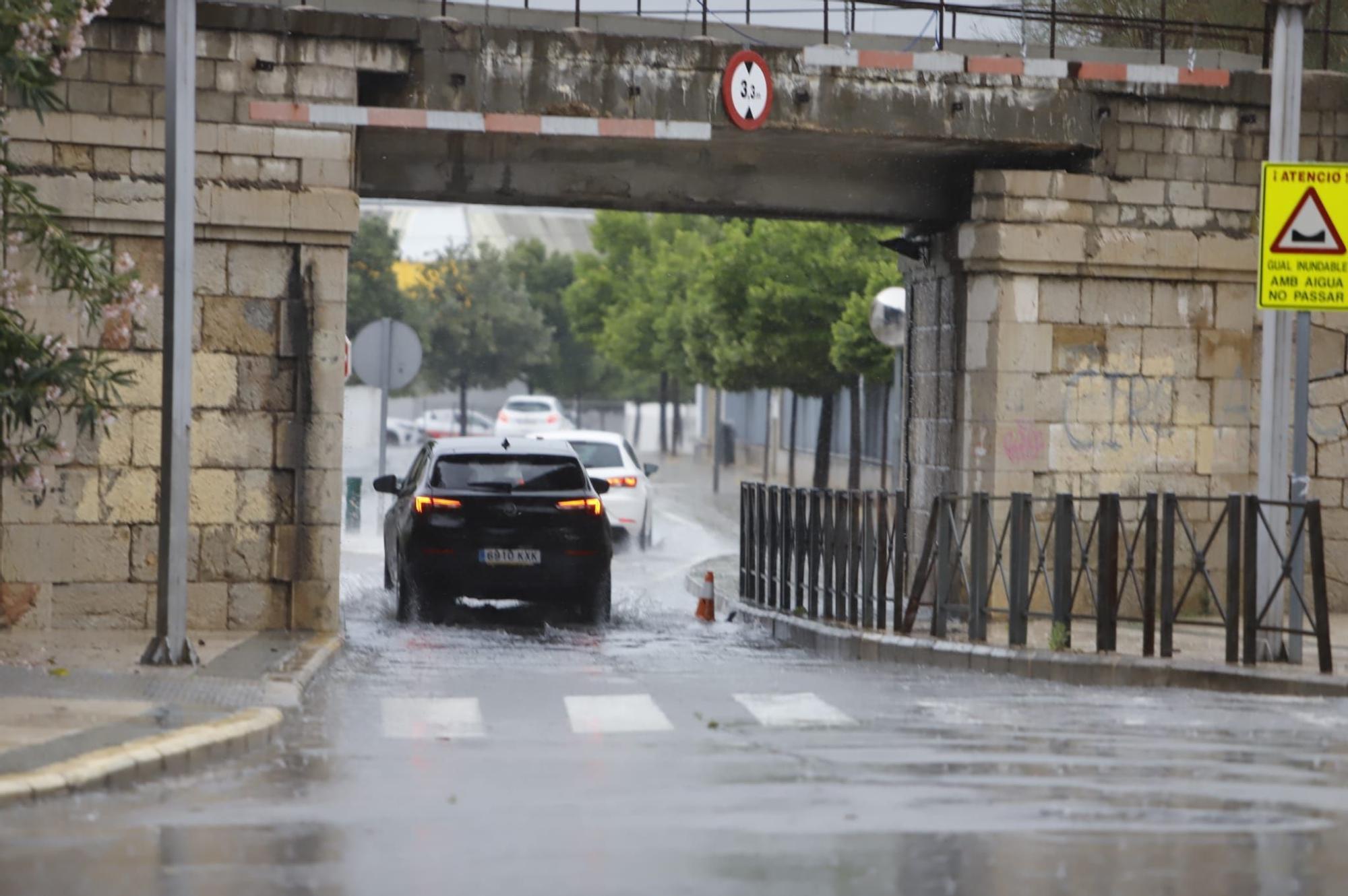 Las lluvias vuelven a golpear con fuerza en Xàtiva