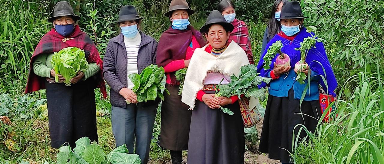 Participantes del proyecto de Bosco Global en Ecuador