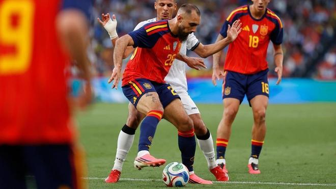 Javi Rodríguez debutó como internacional absoluto en Riazor