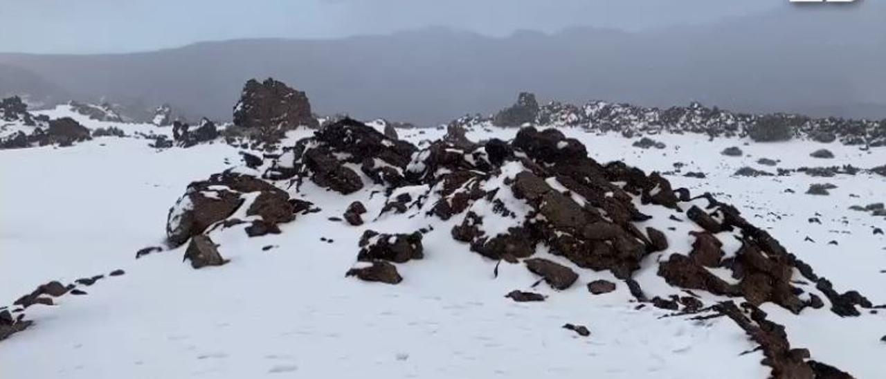 Nieve en el Teide