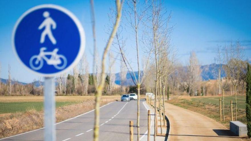 Figueres finalitza les obres del nou carril bici