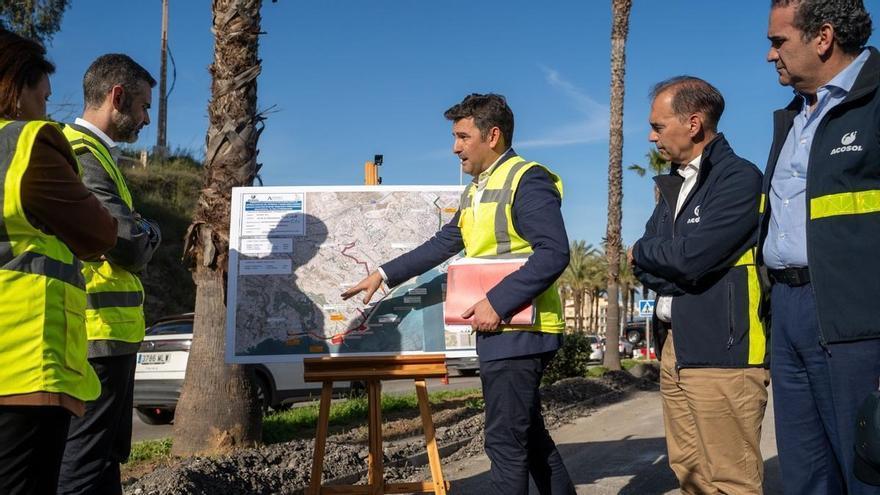 Acosol instala ya el 20% de la nueva red de agua entre Benalmádena y Torremolinos