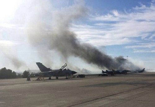 Accidente de un F-16 en Albacete