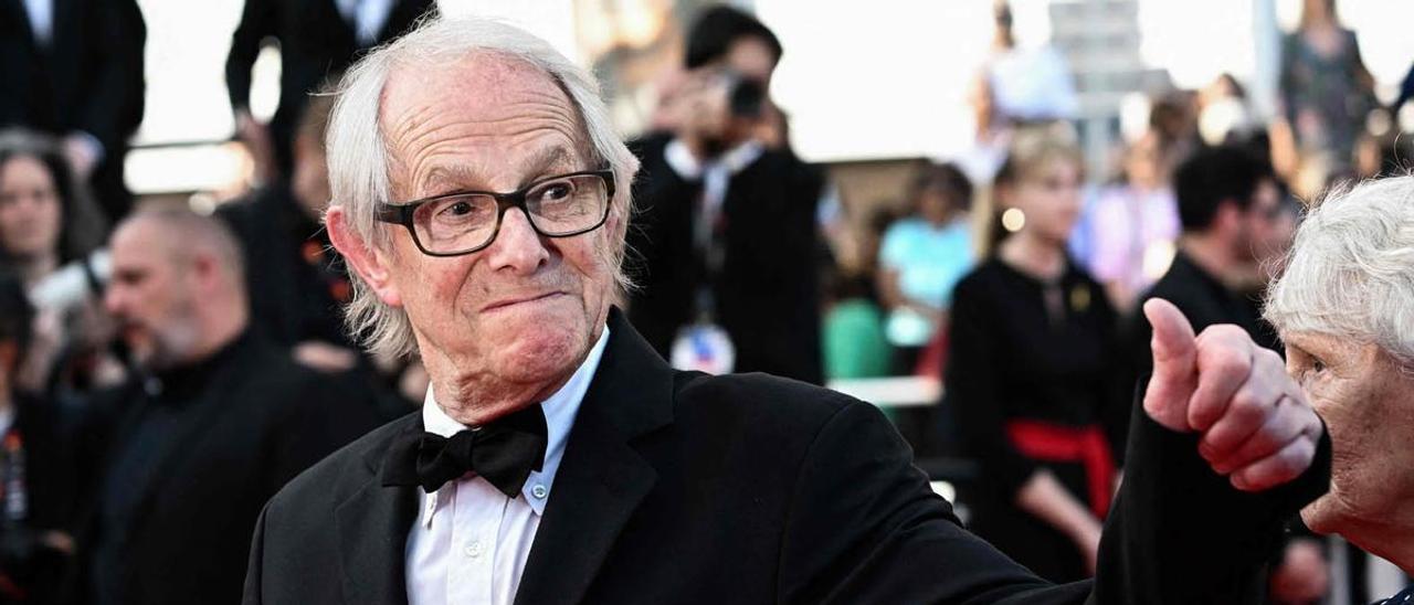 El realizador Ken Loach en Cannes.